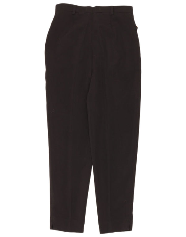 Pantaloni casual de damă vintage cu talie înaltă IT 44 Medium W28 L28 Negru