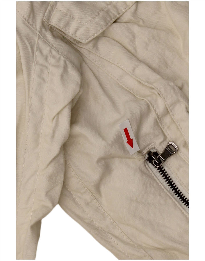 Calvin Klein Jeans Jachetă pentru femei, UK 16, mare din bumbac alb