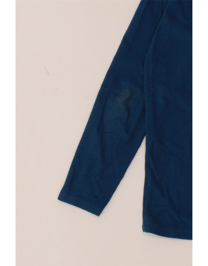 MOUNTAIN WAREHOUSE Mens Zip Neck Fleece Jumper Small Blue Polyester Vintage Mountain Warehouse and Second-Hand Mountain Warehouse from Messina Hembry 