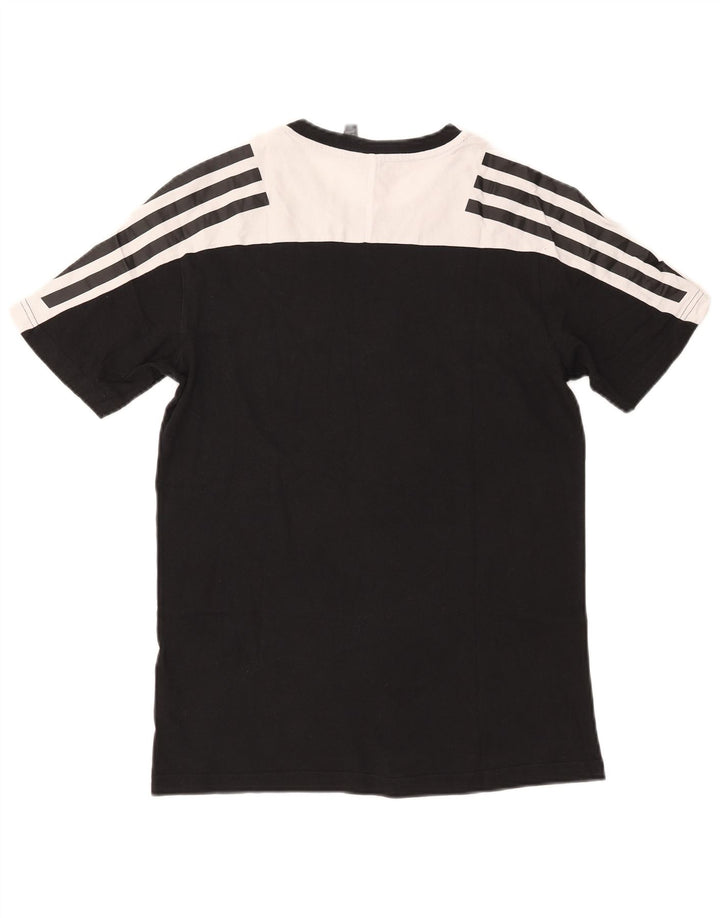 Tricou pentru bărbați Adidas Top mic, negru, color block, bumbac