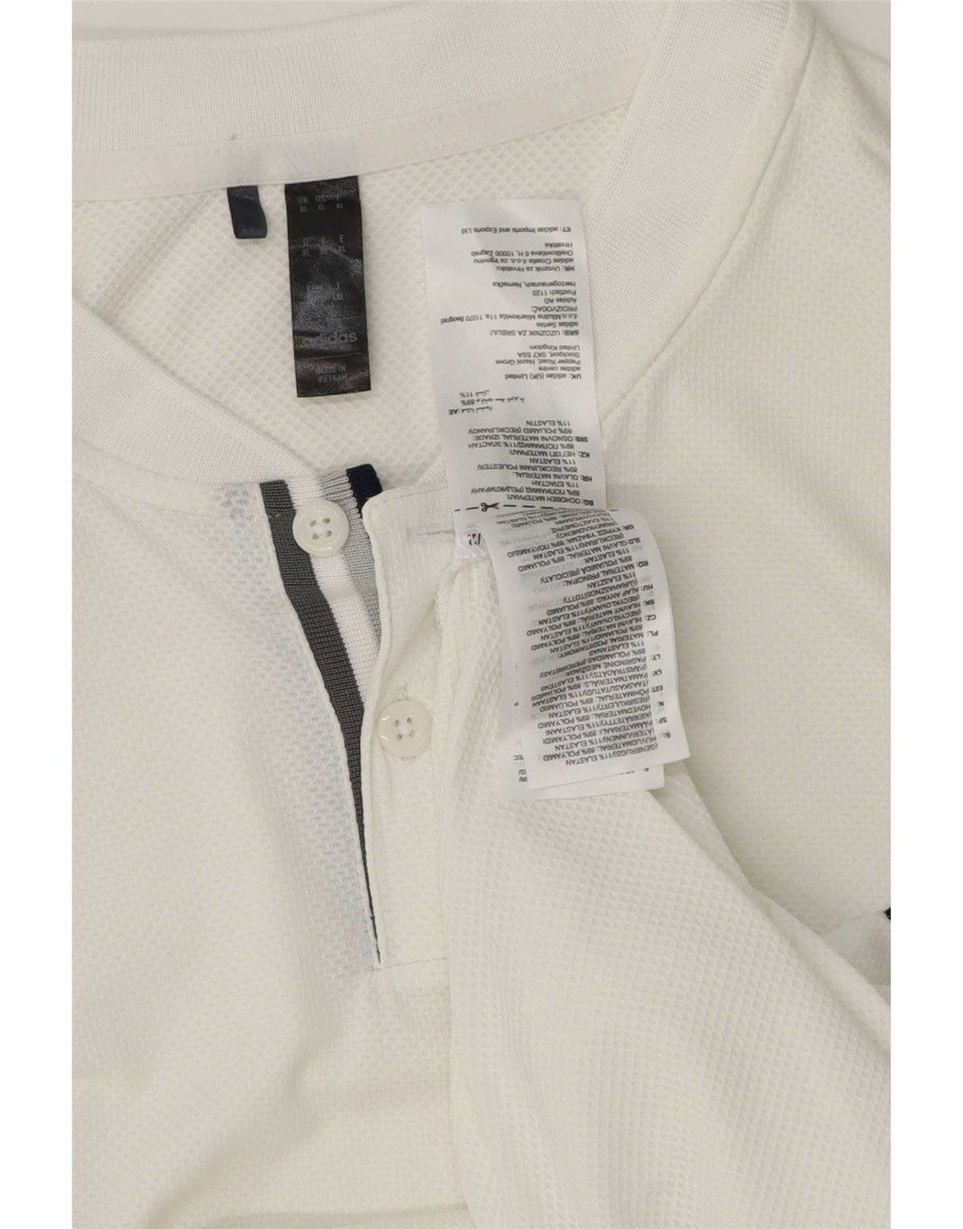 Tricou polo pentru bărbați Adidas XL poliester alb