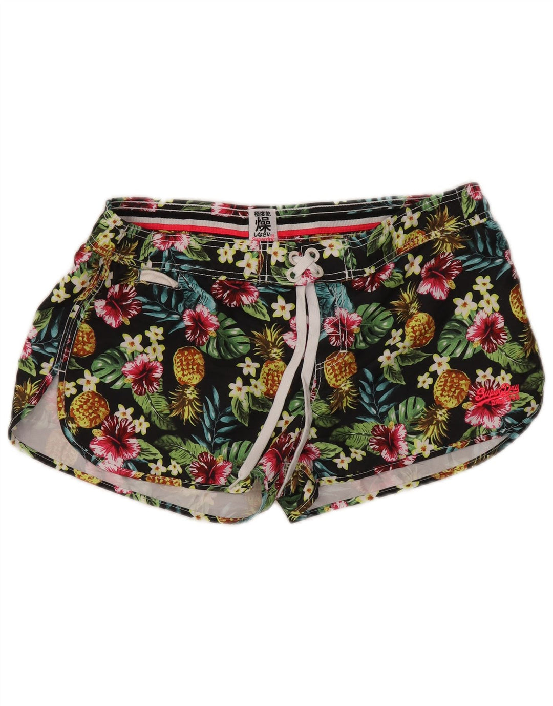 Pantaloni scurți de înot Superdry pentru femei UK 16, mari, multicolore, din poliester floral