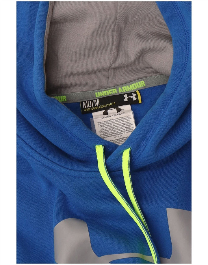 Pulover Under Armour pentru bărbați cu capota, albastru mediu, bumbac