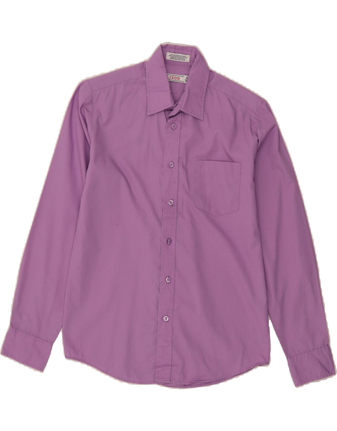 IZOD Boys Shirt 13-14 Years Purple Cotton Vintage Izod and Second-Hand Izod from Messina Hembry 