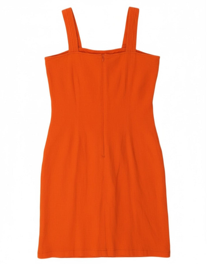 VINTAGE Womens Sundress UK 12 Medium Orange