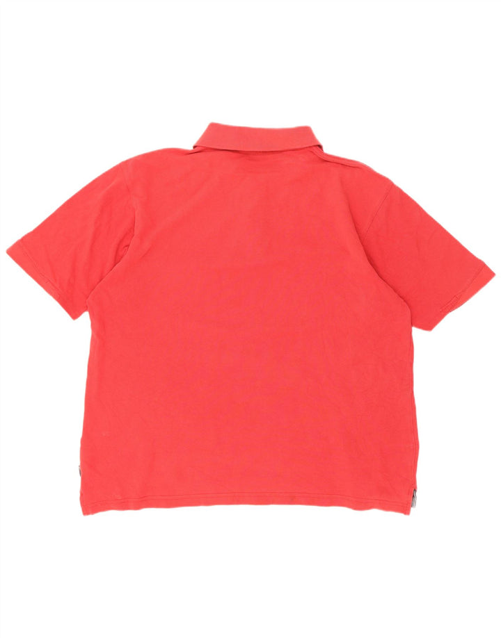 Tricou polo pentru bărbați Adidas, mare, roșu, bumbac
