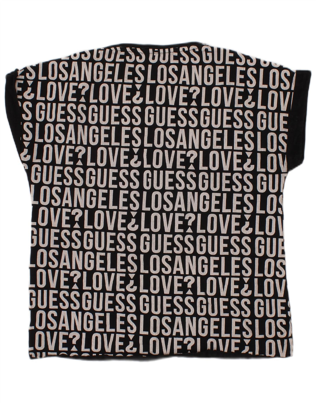 Tricou grafic GUESS pentru fete Top 7-8 ani bumbac negru