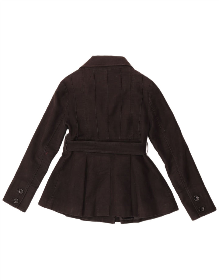 Palton Ted Baker pentru femei, mărimea 2, bumbac negru mic