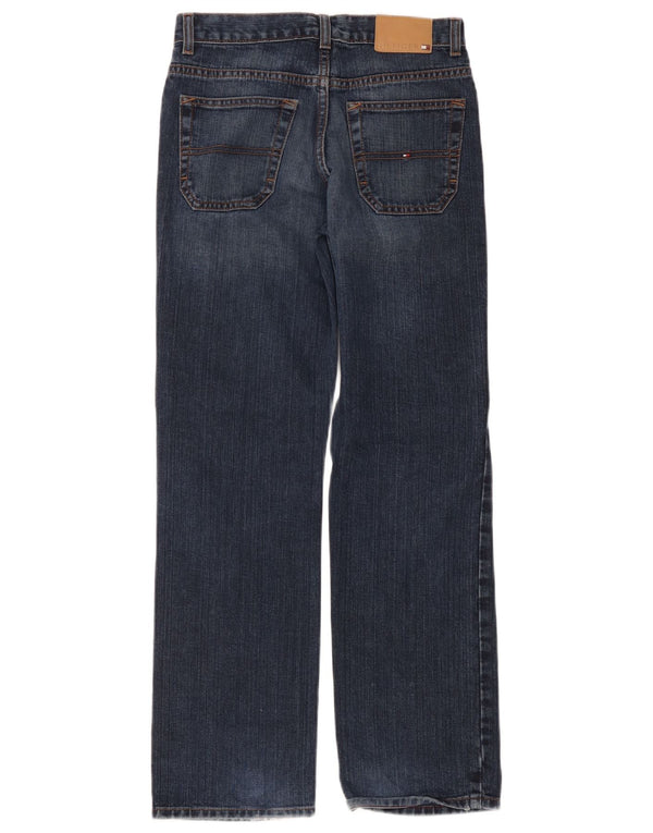 Blugi drepti pentru femei cu talie înaltă Tommy Hilfiger US 12 Large W30 L30 Blue