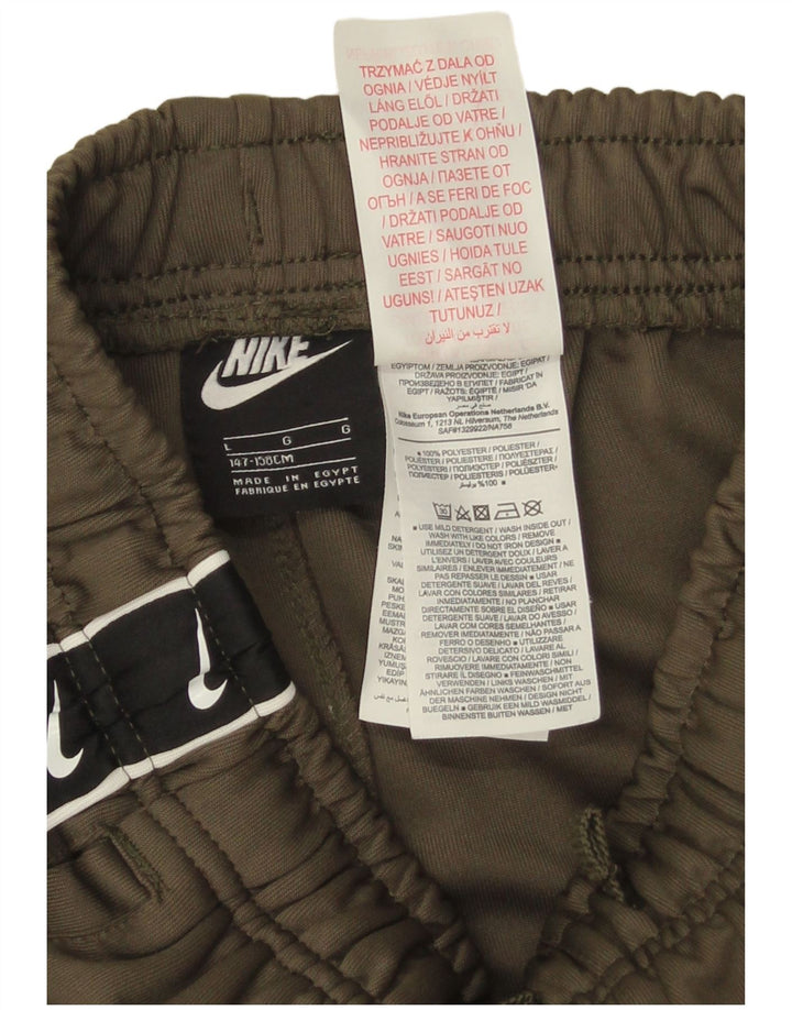 Pantaloni scurți sport grafic Nike pentru băieți 12-13 ani, mari, kaki, poliester