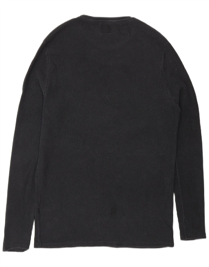 Pulover pentru bărbați Zara, cu decolteu, XL, negru