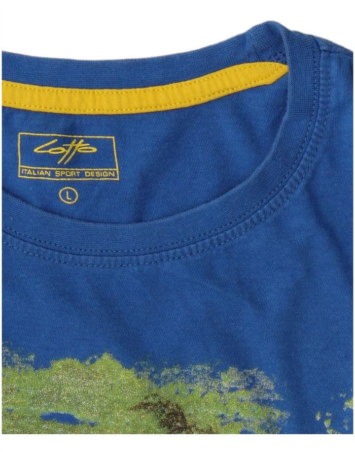 Tricou grafic Lotto pentru bărbați Top mare albastru