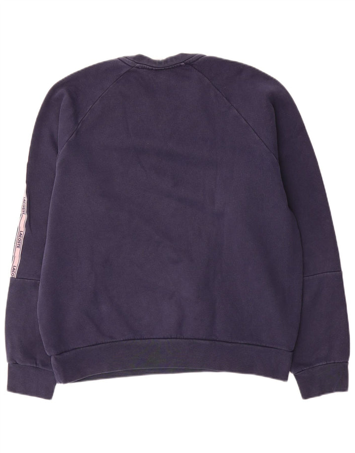 Hanorac grafic pentru bărbați Lacoste Pulover Mărimea 4 Mediu Bleumarin Colorblock