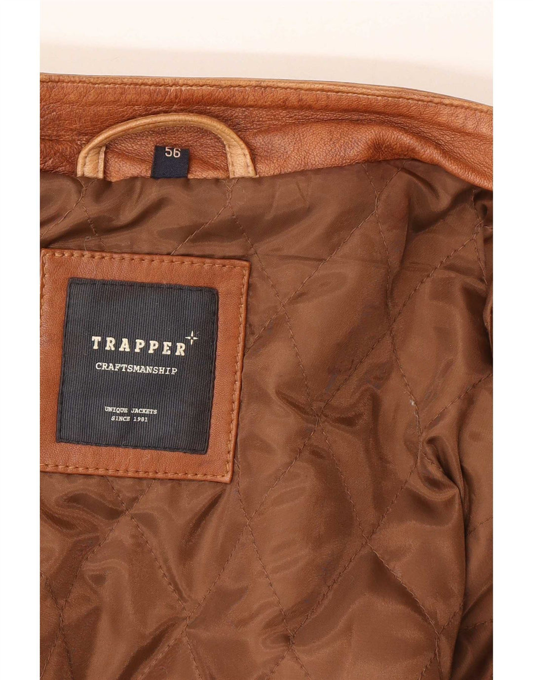 Jachetă de piele pentru bărbați Trapper IT 56 3XL din piele maro