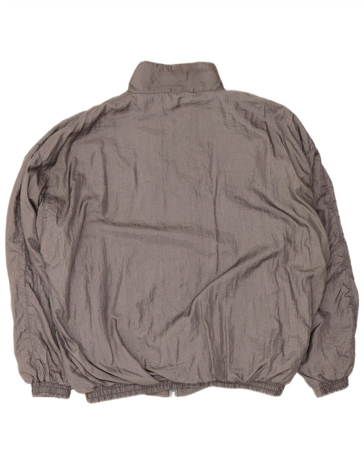 Vintage Mens Trening Top Jacket 2XL Gri Colourblock