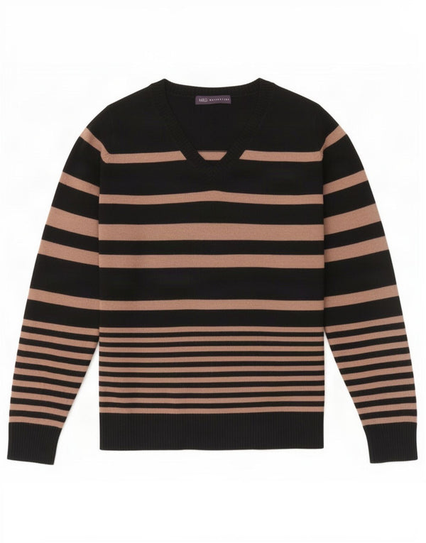 Marks & Spencer Pulover cu decolteu în V pentru femei UK 14 Medium Black Dunge