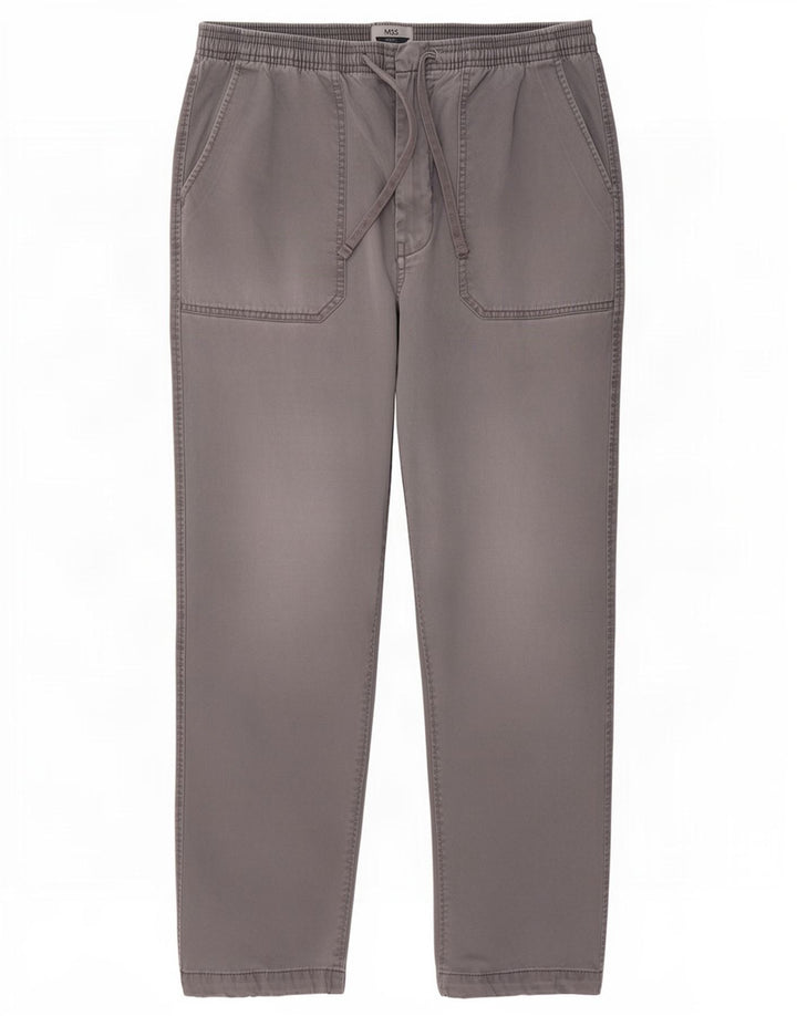Pantaloni pentru bărbați Marks & Spencer W33 L29 bumbac gri
