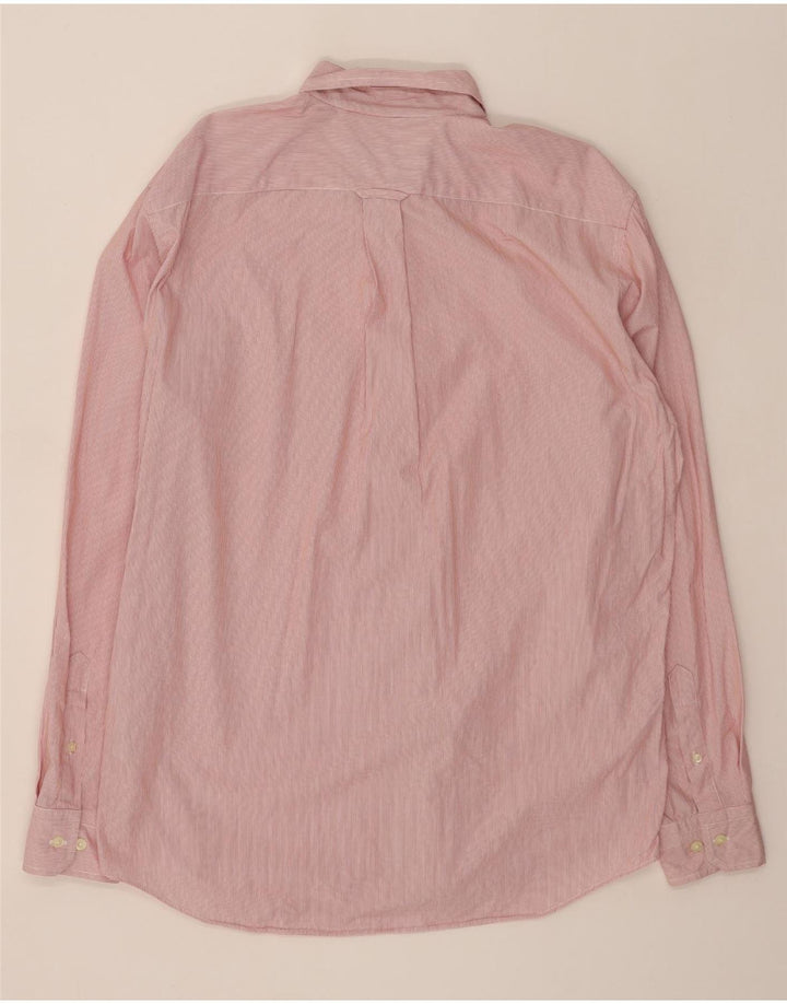 NAUTICA Mens Shirt Large Red Pinstripe Cotton Vintage Nautica and Second-Hand Nautica from Messina Hembry 