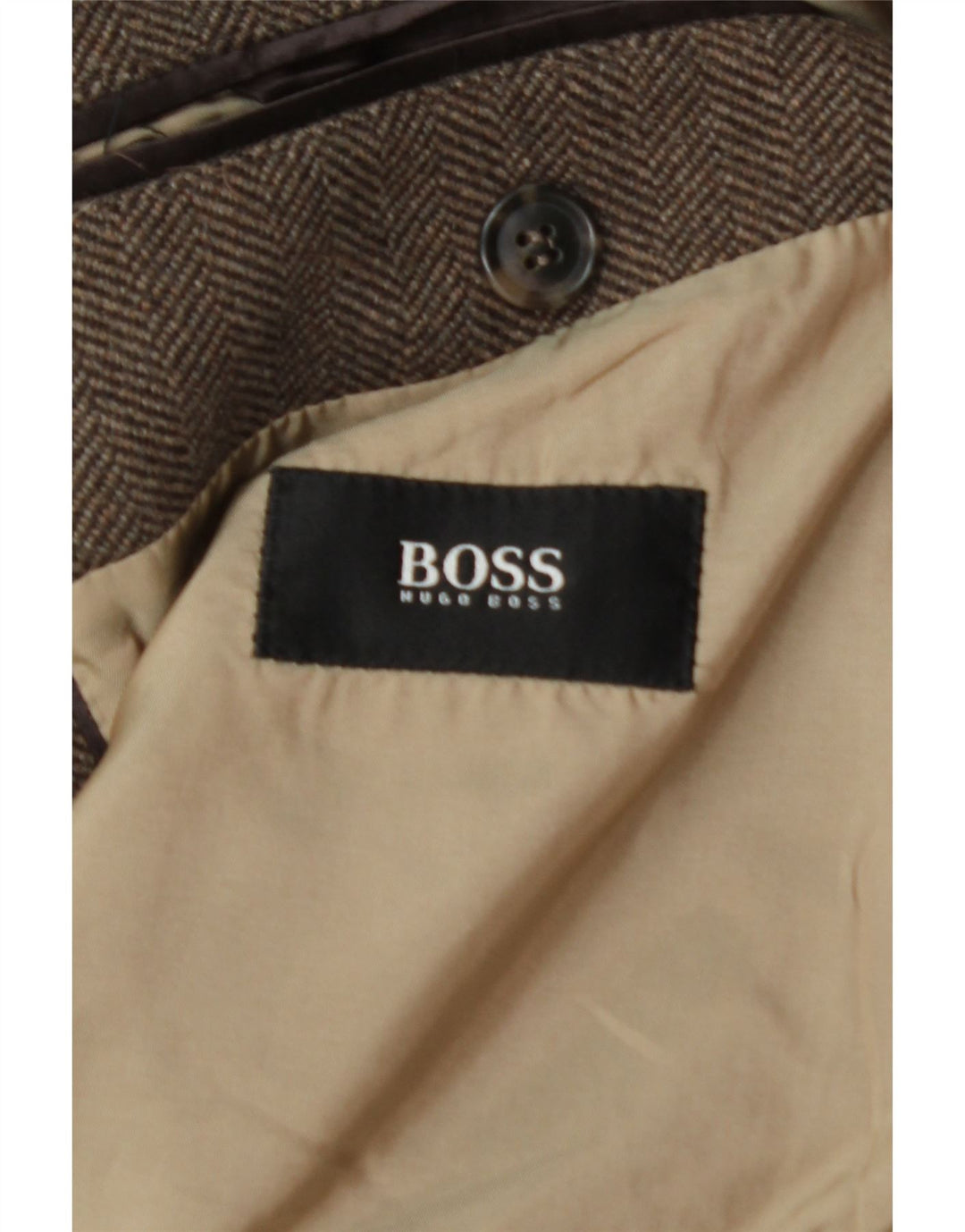 Palton pentru bărbați Hugo Boss UK 40, maro mare, în oase