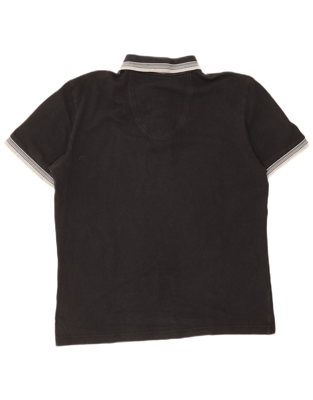Cămașă polo pentru bărbați Hugo Boss, mare, negru, cu dungi