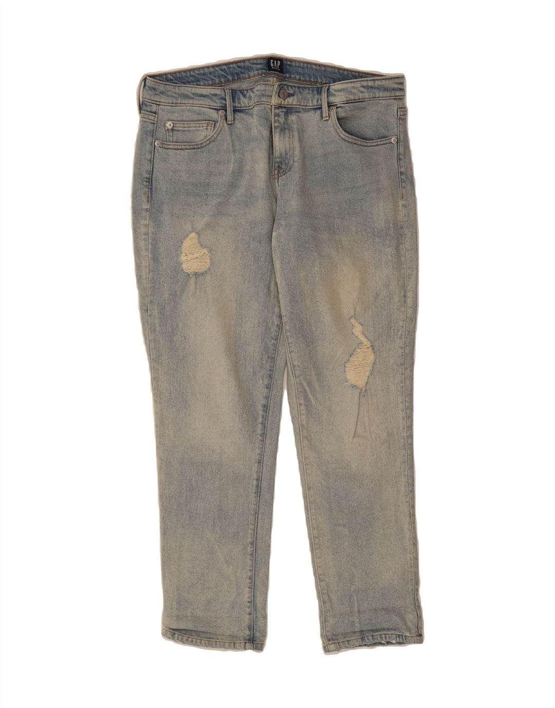 GAP Womens Distressed Slim Jeans W31 L28 Blue Cotton Vintage Gap and Second-Hand Gap from Messina Hembry 