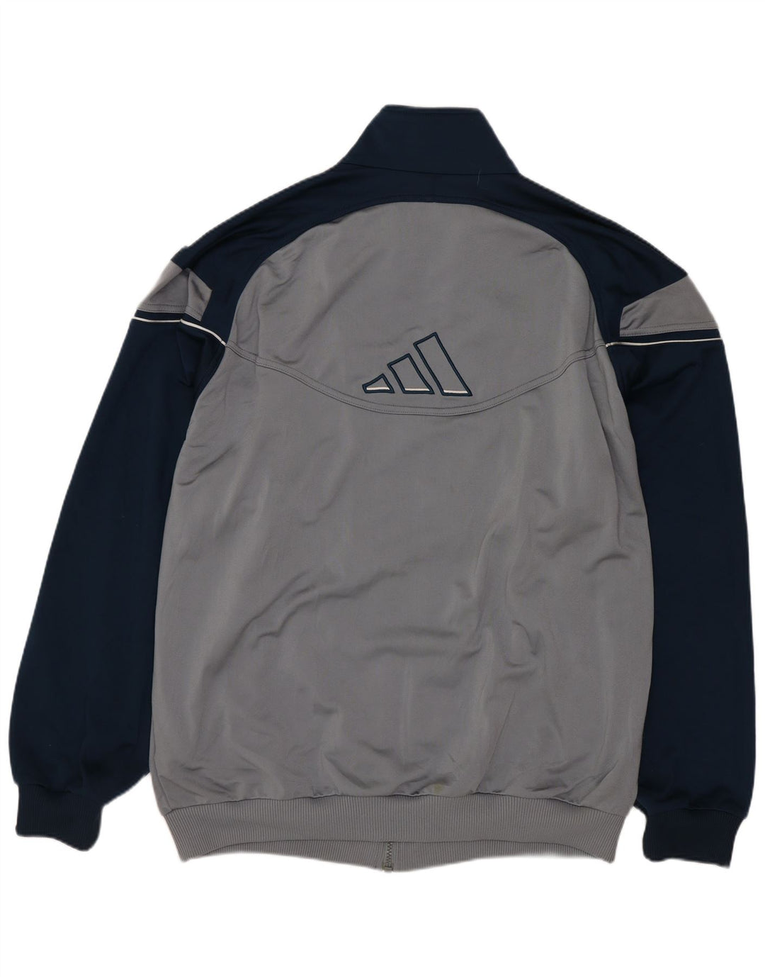 Jachetă de trening pentru bărbați Adidas UK 44/46, mare, gri, poliester color bloc