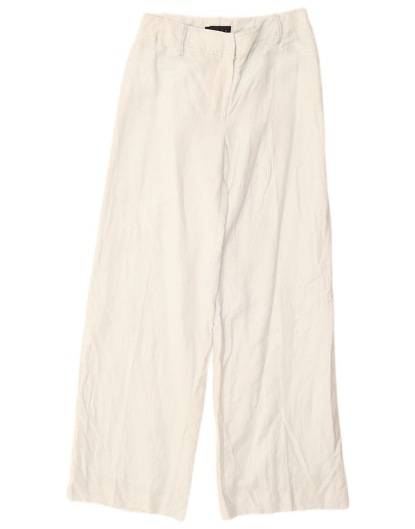 Coast Pantaloni casual pentru femei cu picioare largi UK 10 Small W28 L32 Blue Line