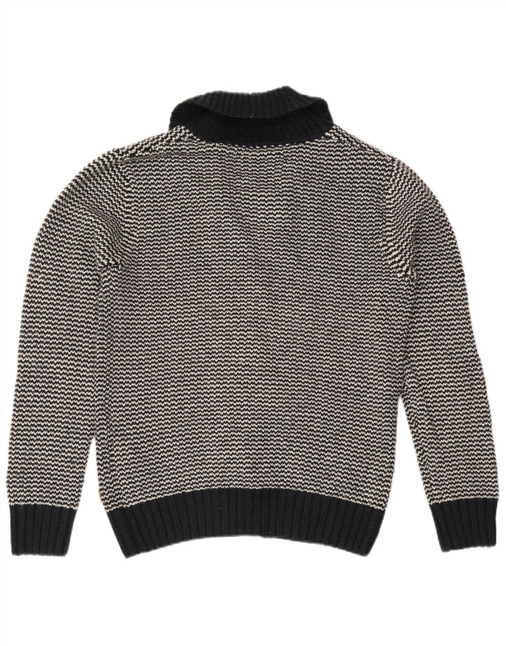 Pulover cardigan pentru bărbați Jack & Jones, mare, negru, chevron acrilic