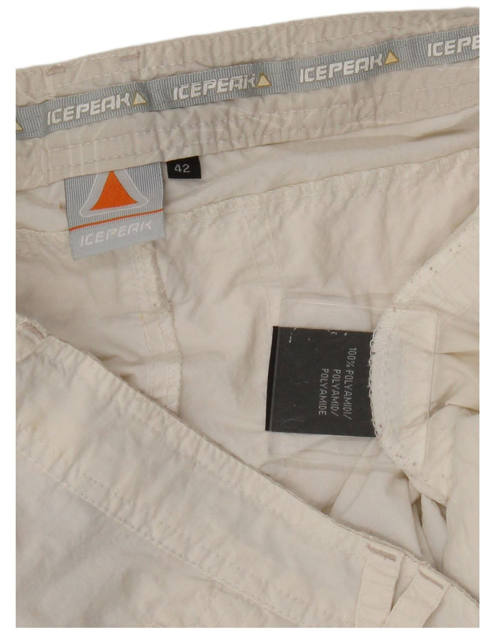 Pantaloni scurti Icepeak pentru femei EU 42 Large W32 White Poliamid Sports
