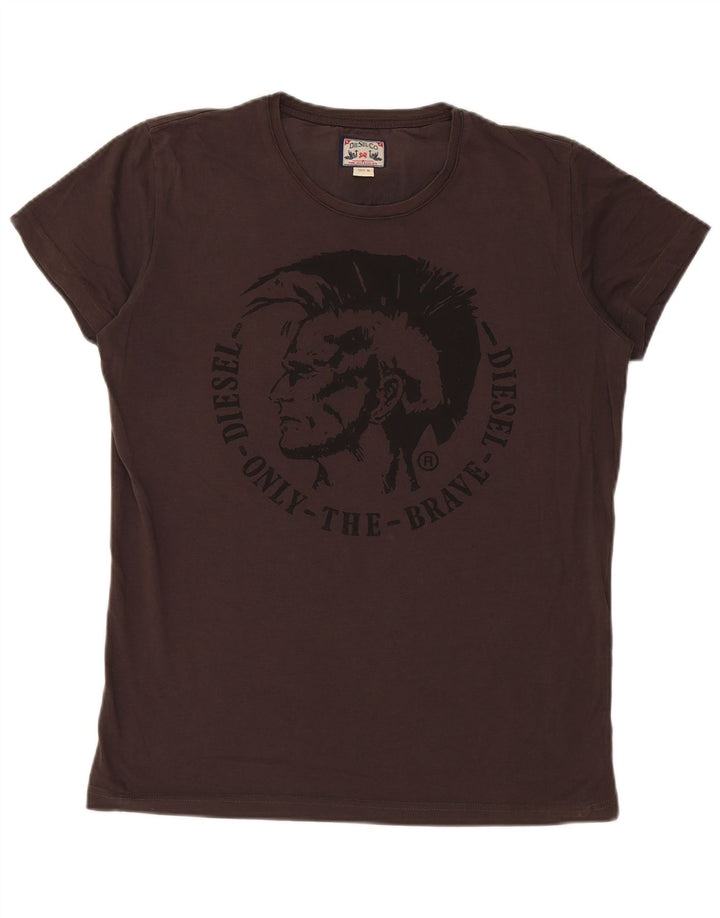 Tricou grafic pentru bărbați Diesel Top Mediu Negru