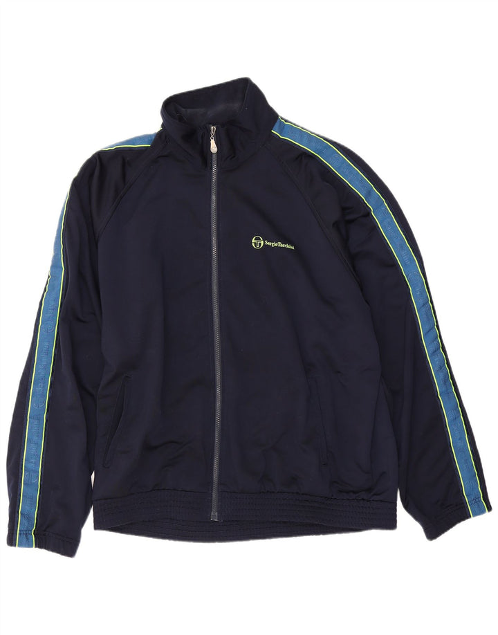Jachetă de trening pentru bărbați Sergio Tacchini IT 54 XL Albastru bleumarin Colorblock