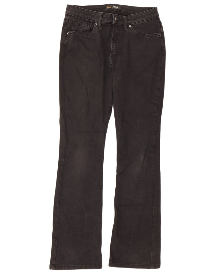Blugi Lee pentru femei, cu talie medie, cu talie regulată, cu bootcut US 8 Medium W28 L29 Negri