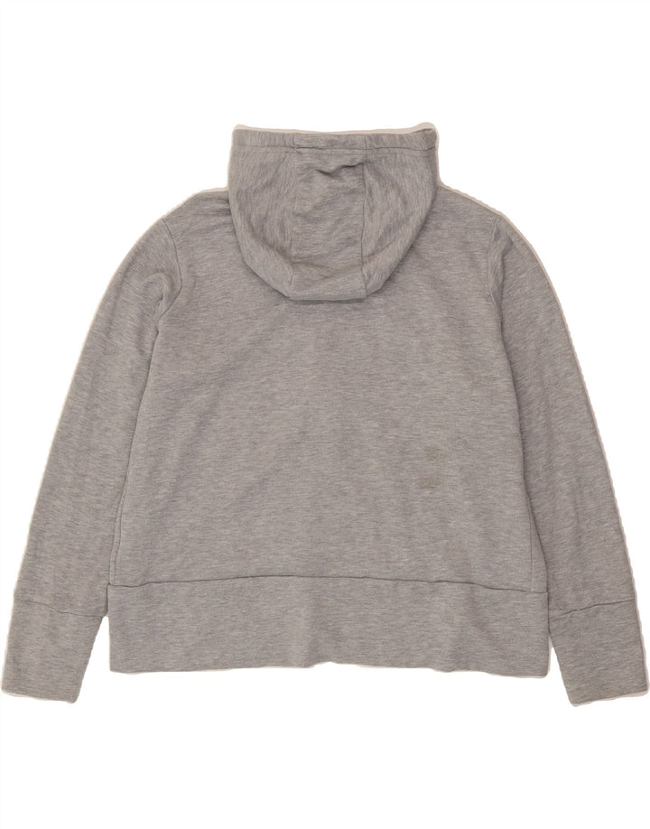NIKE Womens Dri Fit Oversized Zip Hoodie Sweater UK 18 XL Grey Polyester Vintage Nike and Second-Hand Nike from Messina Hembry 