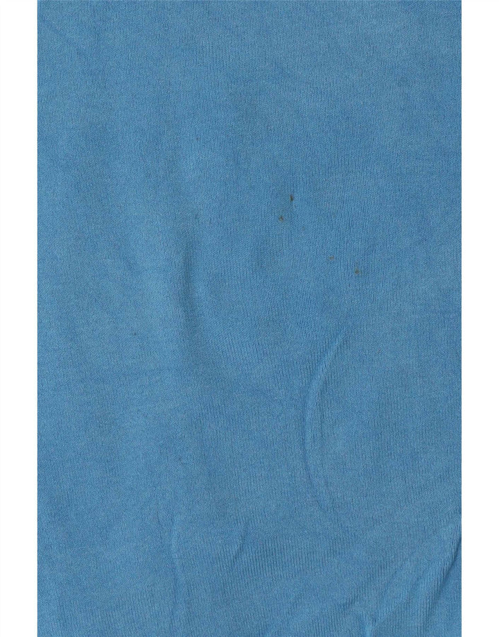 Top tricou pentru femei Zara UK 12 Medium Blue Viscose