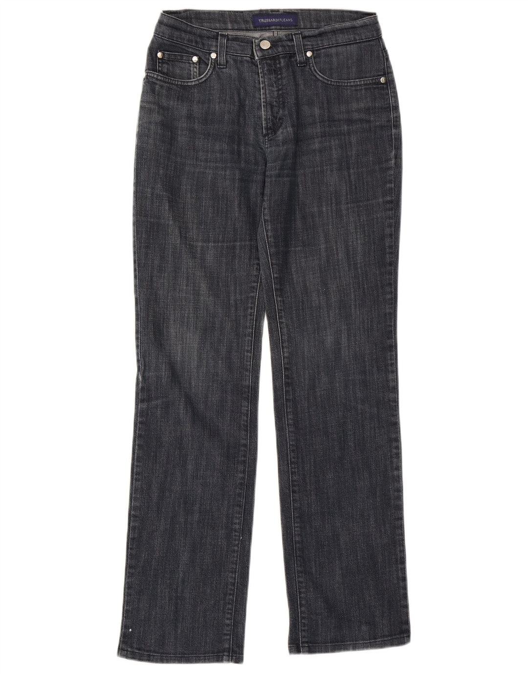 Blugi drepti pentru femei Trussardi W27 L30 bleumarin