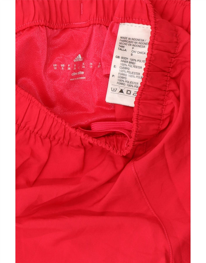 Pantaloni scurți sport Climalite ADIDAS pentru femei UK 10, poliester roz mic