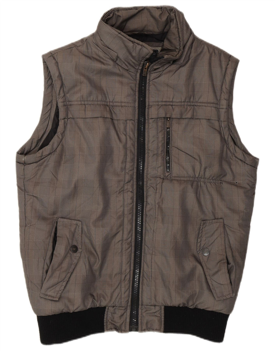 JACK & JONES Gilet pentru bărbați UK 40 Large Gri Check
