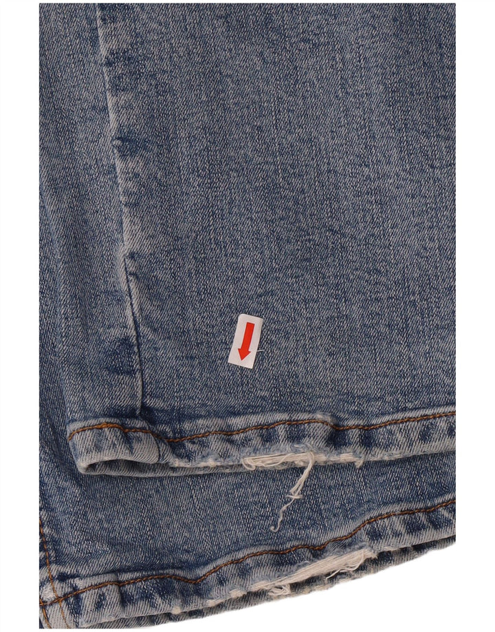 Blugi drepti pentru bărbați Wrangler W36 L34 Blue Cotton Classic