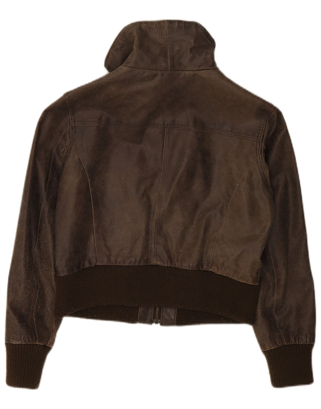 Jachetă de piele BAY pentru femei, mare, maro, UK 16