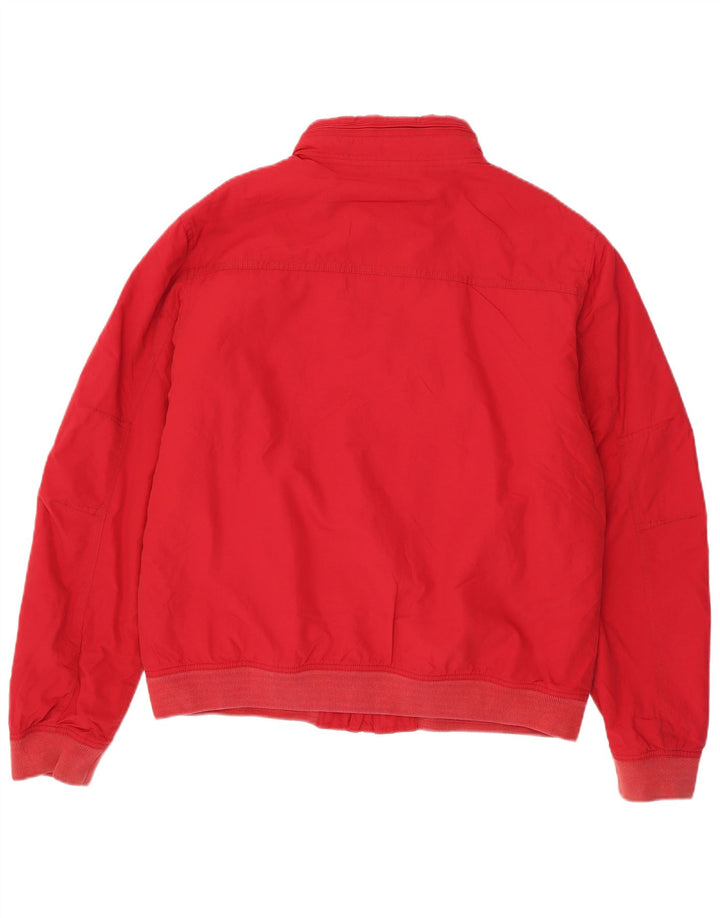 TOMMY HILFIGER Bomber cu glugă pentru bărbați UK 42 XL Nylon roșu