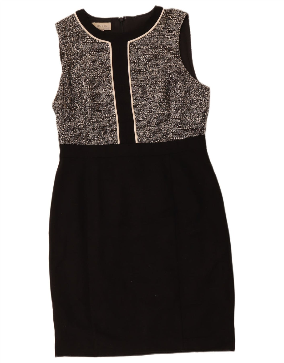 Rochie Hobbs pentru femei fără mâneci, UK 12, poliester cu pete negru mediu