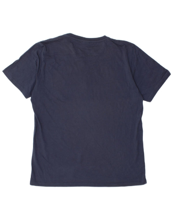 North Sails Mens Graphic T-Shirt Top Large Navy Blue Cotton