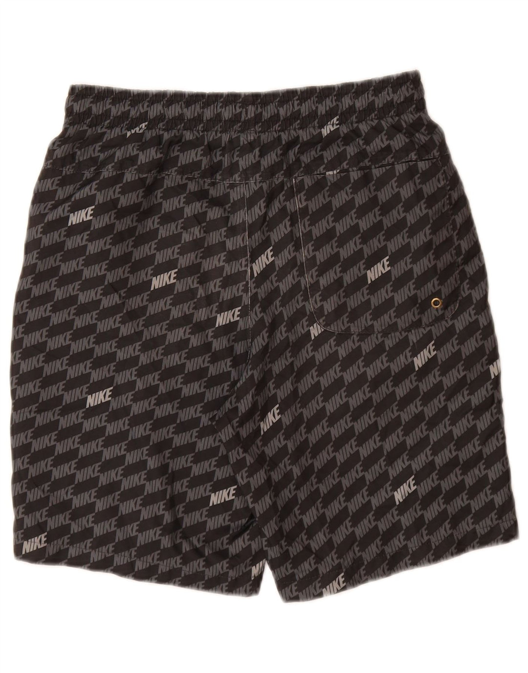 Pantaloni scurți de înot grafic Nike pentru băieți 12-13 ani, mari, gri, poliester