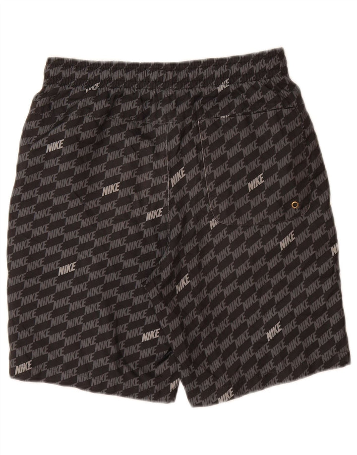 Pantaloni scurți de înot grafic Nike pentru băieți 12-13 ani, mari, gri, poliester