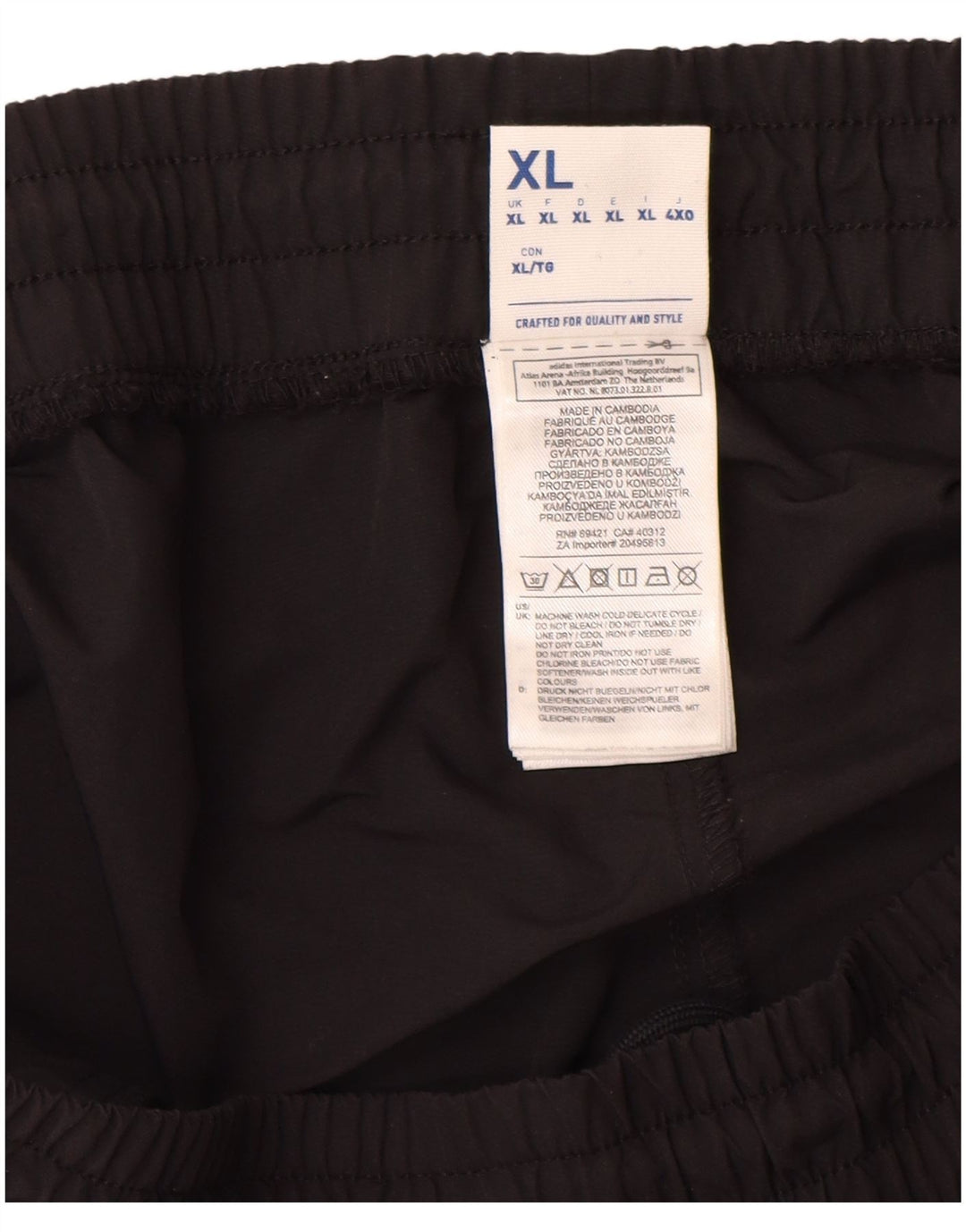 Pantaloni de trening Reebok pentru bărbați XL, negru, nailon