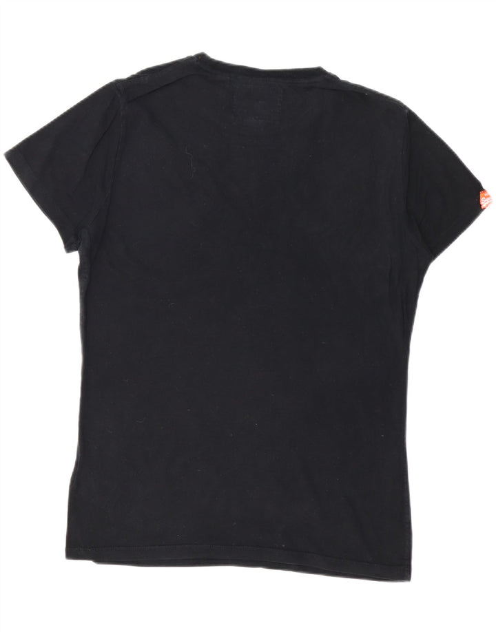 SUPERDRY Tricou Bărbați Top Mediu Negru Bumbac