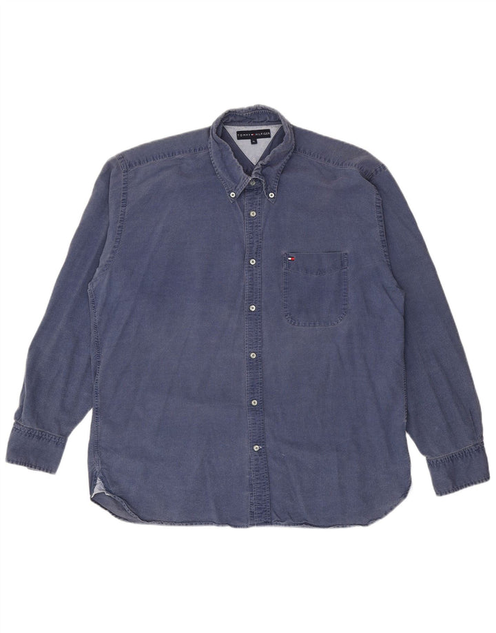 Cămașă pentru bărbați Tommy Hilfiger XL, bumbac albastru