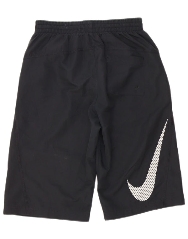 Pantaloni scurți sport grafic Nike pentru băieți 12-13 ani, mari, negru
