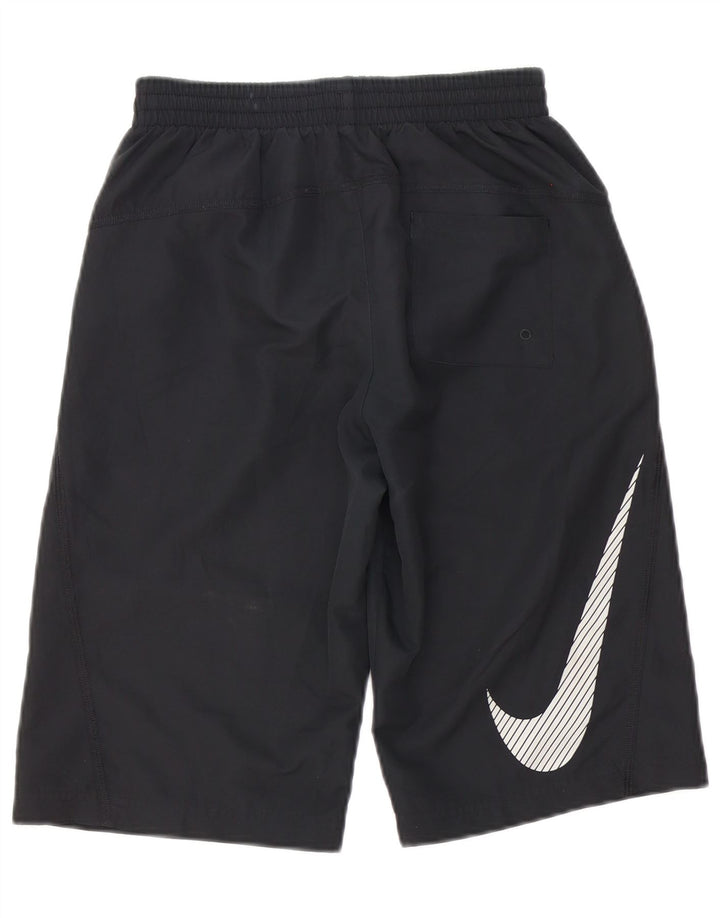Pantaloni scurți sport grafic Nike pentru băieți 12-13 ani, mari, negru