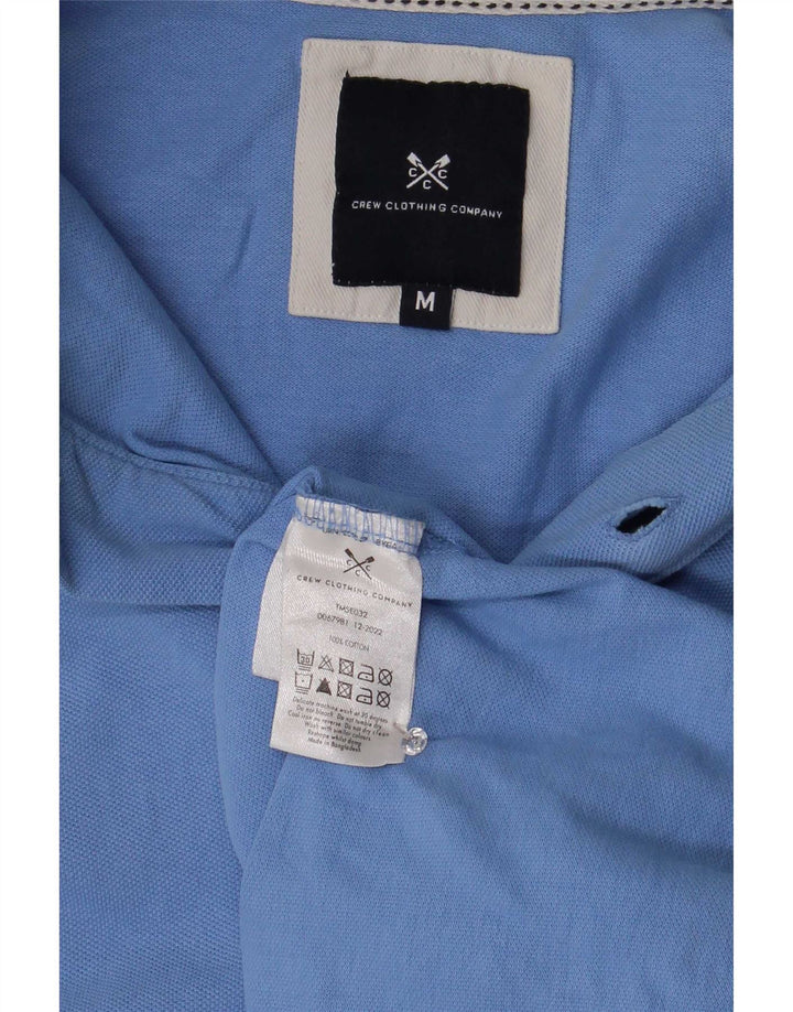 Crew Clothing Tricou polo pentru bărbați, bumbac cu dungi albastre medii